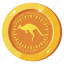kangaroo coin, gold kangaroo, gold coin, money, currency 
