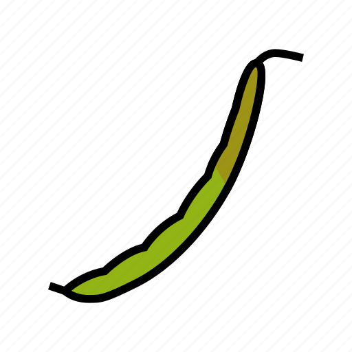 Green, bean, pod, soy, food, pea icon - Download on Iconfinder