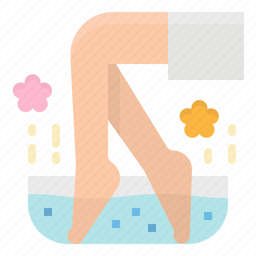 Bath, foot, hot, relax, spa icon - Download on Iconfinder
