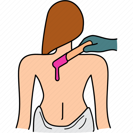 Back, hair, removal, wax, spa, beauty, skin icon - Download on Iconfinder