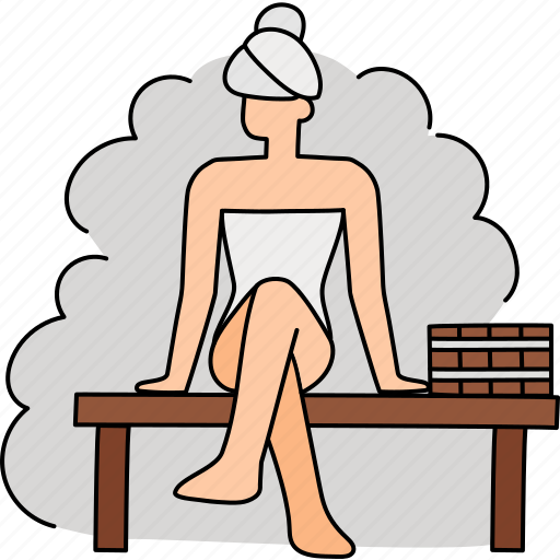 Steam, sauna, bath, relaxing, relax, spa icon - Download on Iconfinder