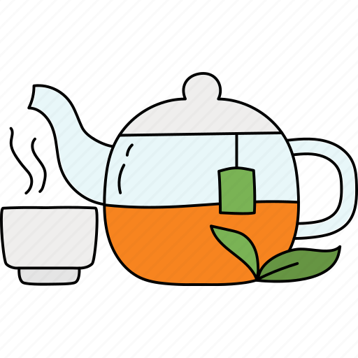 Tea, hot, drink, green, pot, spa icon - Download on Iconfinder