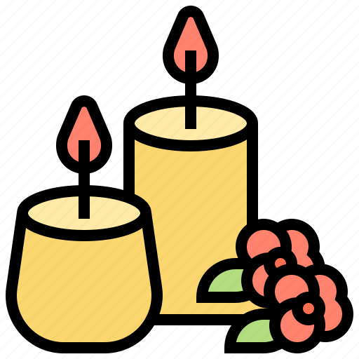 Aroma, candles, light, meditation, scent icon - Download on Iconfinder