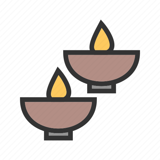 Bowl, candle, candles, flame, light, spa, wax icon - Download on Iconfinder