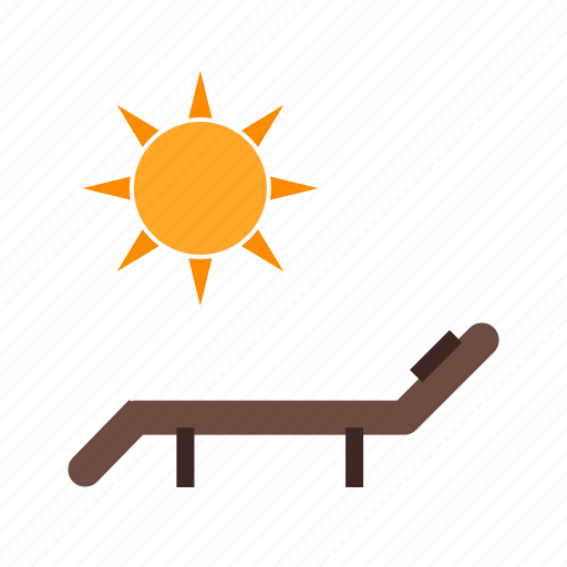 Beach, chair, heat, summer, sun, sun bathing, umbrella icon - Download on Iconfinder
