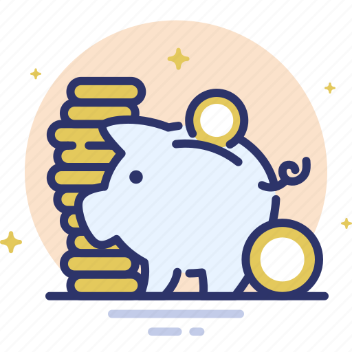 Coin, finance, investment, money, pig, piggy bank, savings icon - Download on Iconfinder