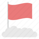 check, cloud, data, flag, mark, red, weather