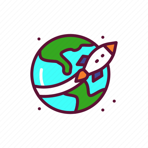 Planet, galaxy, cosmos, rocket icon - Download on Iconfinder