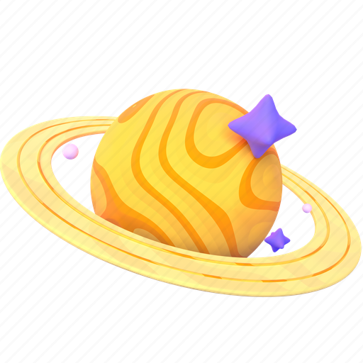 Saturn, dynamic 3D illustration - Download on Iconfinder