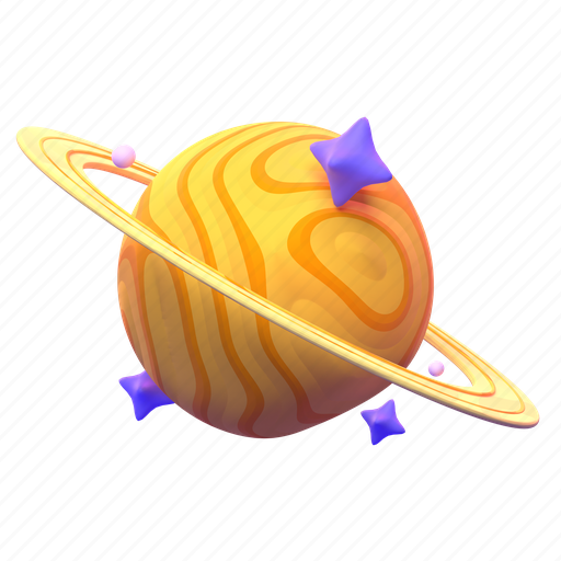 Saturn, front 3D illustration - Download on Iconfinder