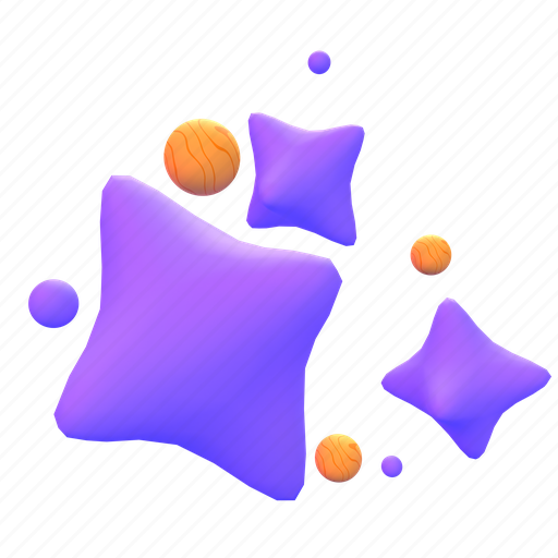 Stars, dynamic 3D illustration - Download on Iconfinder
