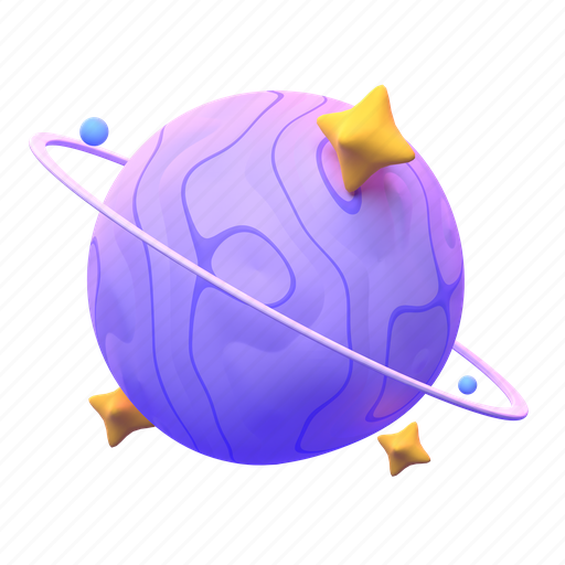 Uranus, front 3D illustration - Download on Iconfinder