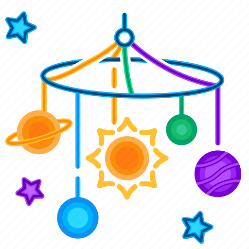 Decoration, toy, decorations, universe, space, chandelier, hanging mobile icon - Download on Iconfinder