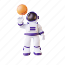 astronaut, playing, technology, space, gym, sport, sports, science, basketball 
