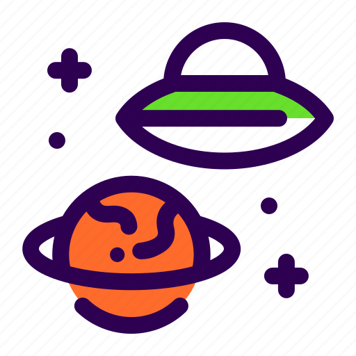 Alien, saturn, ufo icon - Download on Iconfinder