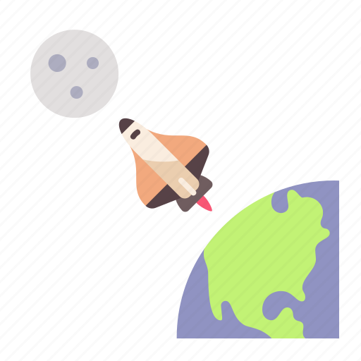 Space, travel, moon, earth, spaceship icon - Download on Iconfinder