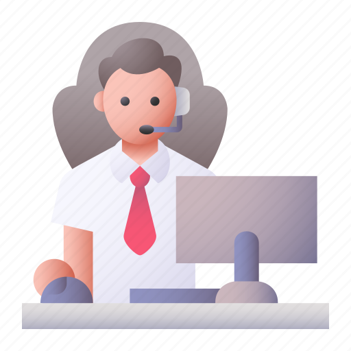Operator, telephone, customer, service, communications, people icon - Download on Iconfinder