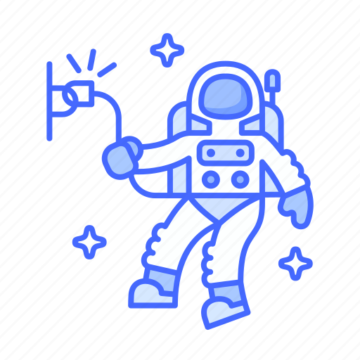 Cosmonaut, astronaut, cable, spacewalk icon - Download on Iconfinder