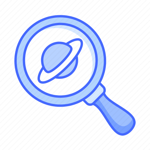 Planet, search, magnifying, glass, magnifier icon - Download on Iconfinder