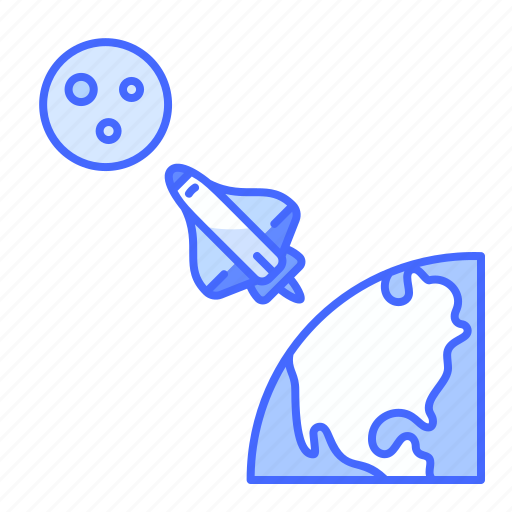 Space, travel, moon, earth, spaceship icon - Download on Iconfinder
