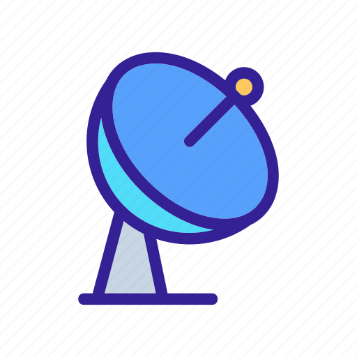 Antenna, communication, contour, radio, satellite, space icon - Download on Iconfinder