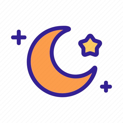 Contour, moon, space, star icon - Download on Iconfinder