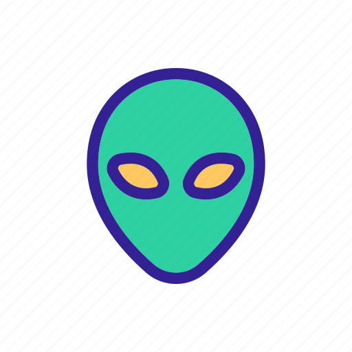 Alien, creature, extraterrestrial, face, futuristic, head, space icon - Download on Iconfinder