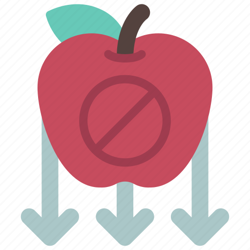 No, gravity, apple, falling, gravitational icon - Download on Iconfinder