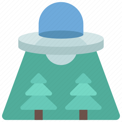 Ufo, over, forrest, astronomy, aliens icon - Download on Iconfinder