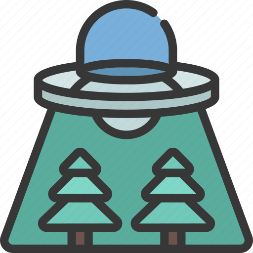 Ufo, over, forrest, astronomy, aliens icon - Download on Iconfinder