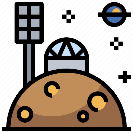 Astronomy, dome, earth, galaxy, planet, satellite, stars icon - Download on Iconfinder