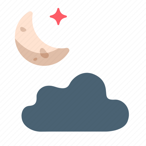 Moon, cloud, star, crescent, night, sky, lunar icon - Download on Iconfinder