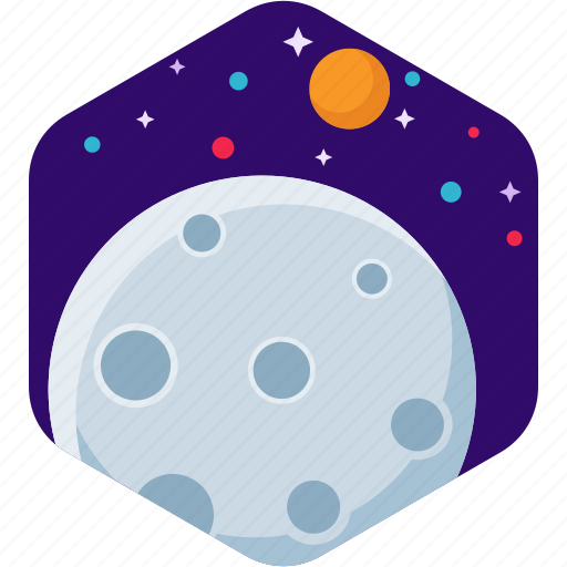 Moon, night, planet, space, star icon - Download on Iconfinder