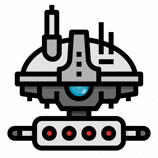 Drone, gun, military, space, war icon - Download on Iconfinder