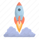 spacecraft, launch, fire, stage