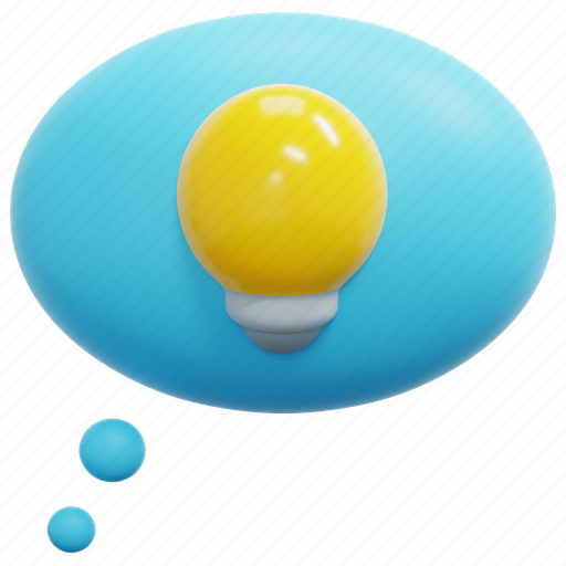 Speech, bubble, think, idea, chat, communication, message 3D illustration - Download on Iconfinder