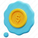 speech, bubble, money, talk, chat, communication, message, 3d, illustration 