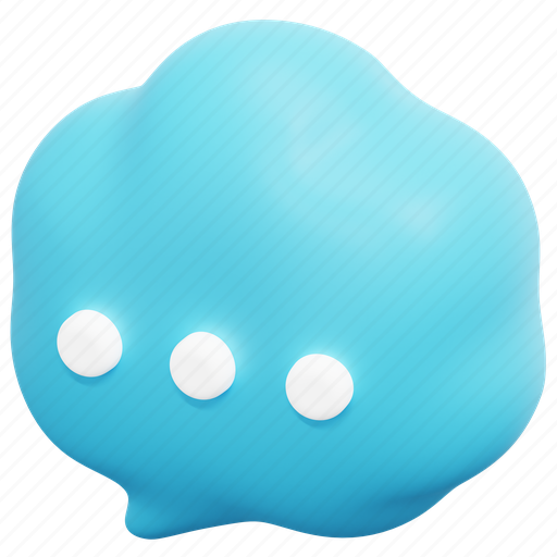 Speech, bubble, cloud, comment, chat, communication, message 3D illustration - Download on Iconfinder