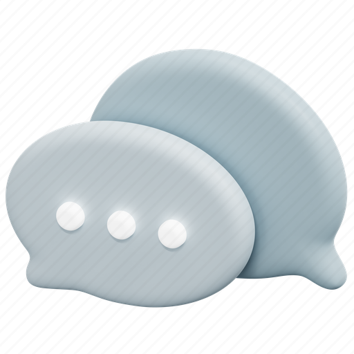 Speech, bubble, comments, bubbles, chat, communication, message 3D illustration - Download on Iconfinder