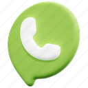speech, bubble, call, phone, chat, communication, message, 3d, render 