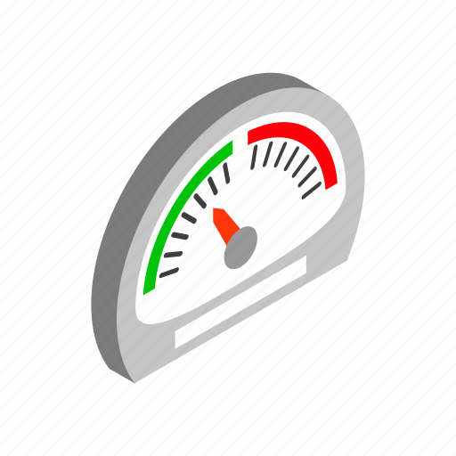 Car, green, isometric, meter, power, speed, speedometer icon - Download on Iconfinder