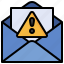 email, miscellaneous, page, alert, warning 