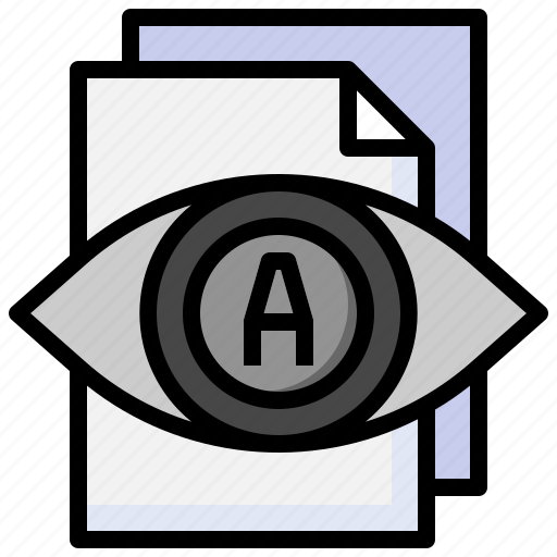 Eye, miscellaneous, spelling, reading, look icon - Download on Iconfinder