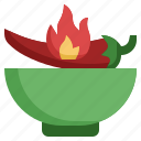 spicy, bowl, food, restaurant, spice, dish, cooking