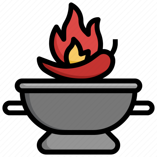 Spicy, hot, pot, food, restaurant icon - Download on Iconfinder