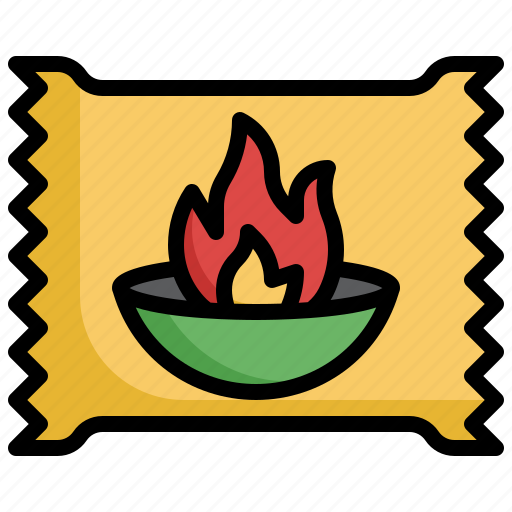 Spicy, instant, noodles, flame, hot, food icon - Download on Iconfinder