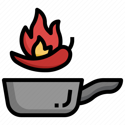 Spicy, pan, food, restaurant, spices, flavour icon - Download on Iconfinder