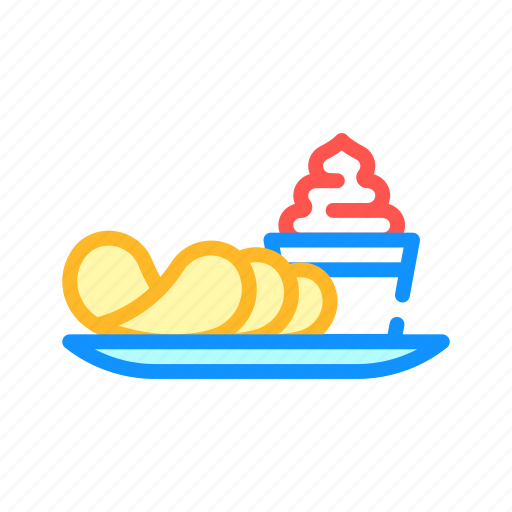 Chips, spicy, sauce, dish, flavor, food icon - Download on Iconfinder