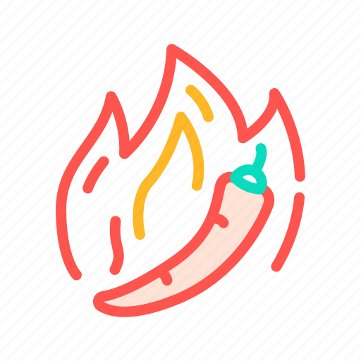 Hot, pepper, dish, flavor, food, chili icon - Download on Iconfinder