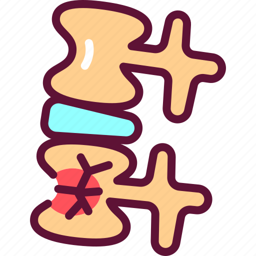 Spine, orthopedic, injury, fracture icon - Download on Iconfinder